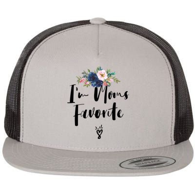 Im Moms Favorite Cute Gift Flat Bill Trucker Hat