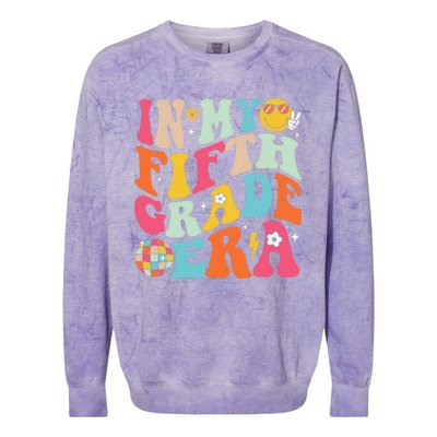 In My Fifth Grade Era Boy Girl Back To School 5th Grade Gift Colorblast Crewneck Sweatshirt