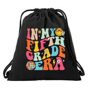 In My Fifth Grade Era Boy Girl Back To School 5th Grade Gift Drawstring Bag