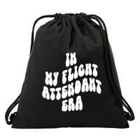 In My Flight Attendant Era Drawstring Bag