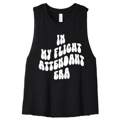 In My Flight Attendant Era Women's Racerback Cropped Tank