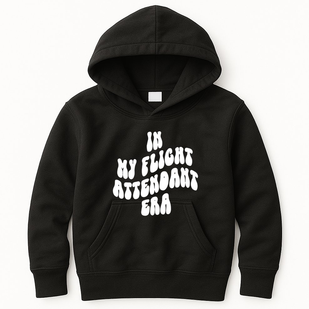 In My Flight Attendant Era Kids Hoodie