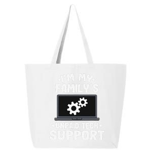 IM My FamilyS Unpaid Tech Support Funny Computer Engineer Gift 25L Jumbo Tote