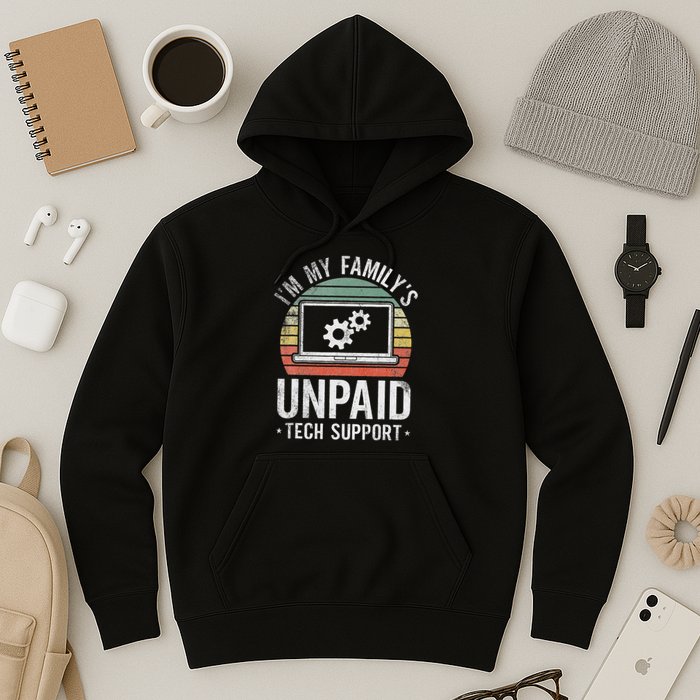 IM My FamilyS Unpaid Tech Support Funny Computer Engineer Hoodie