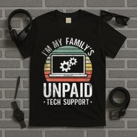 IM My FamilyS Unpaid Tech Support Funny Computer Engineer T-Shirt