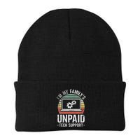 IM My FamilyS Unpaid Tech Support Funny Computer Engineer Knit Cap Winter Beanie