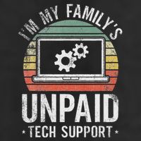 IM My FamilyS Unpaid Tech Support Funny Computer Engineer Knit Cap Winter Beanie