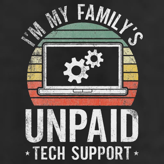 IM My FamilyS Unpaid Tech Support Funny Computer Engineer Knit Cap Winter Beanie