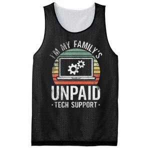 IM My FamilyS Unpaid Tech Support Funny Computer Engineer Mesh Reversible Basketball Jersey Tank