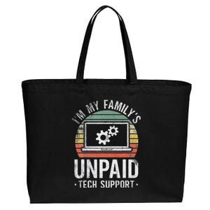 IM My FamilyS Unpaid Tech Support Funny Computer Engineer Cotton Canvas Jumbo Tote