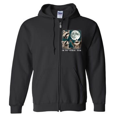 In My Feral Era Raccoon Full Zip Hoodie