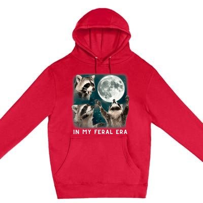 In My Feral Era Raccoon Premium Pullover Hoodie