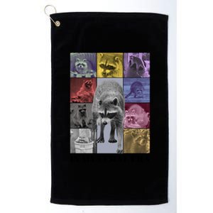 In My Feral Era Raccoon Trash Panda Weird Meme Feral Era Gift Platinum Collection Golf Towel