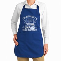 IM My FamilyS Unpaid Tech Support Full-Length Apron With Pockets