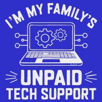 IM My FamilyS Unpaid Tech Support Full-Length Apron With Pockets