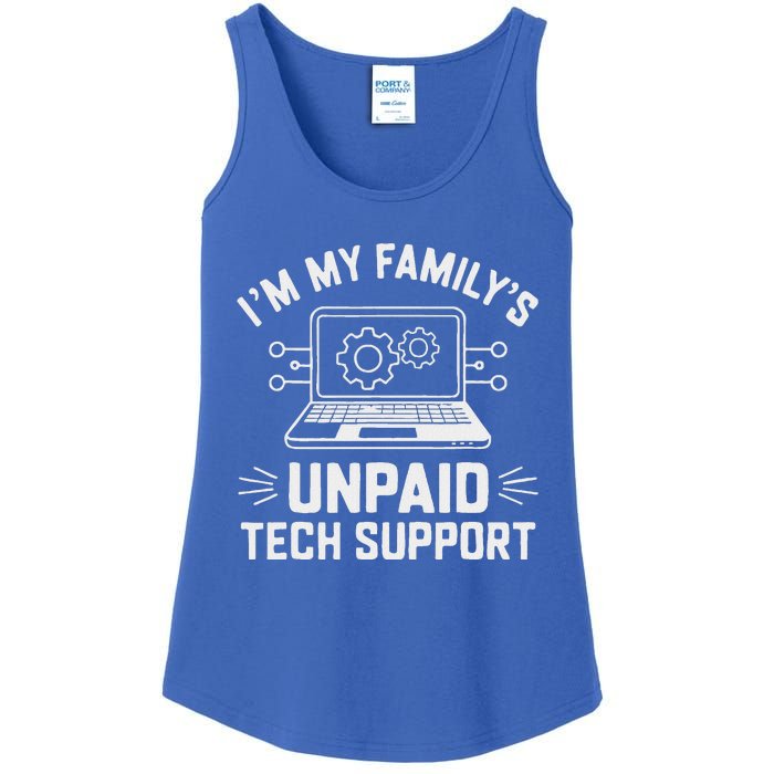 IM My FamilyS Unpaid Tech Support Ladies Essential Tank