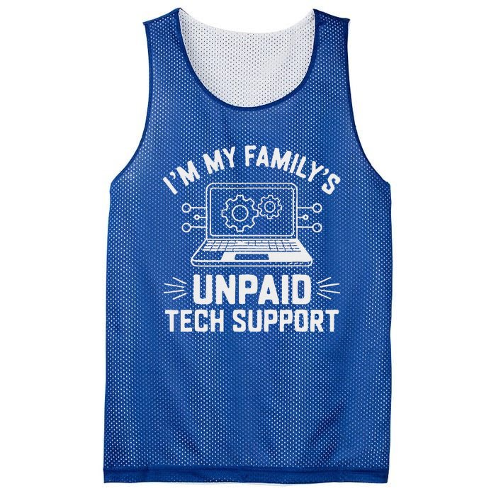 IM My FamilyS Unpaid Tech Support Mesh Reversible Basketball Jersey Tank