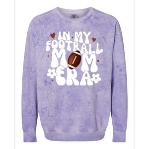 In My Football Mom Era Hearts Colorblast Crewneck Sweatshirt