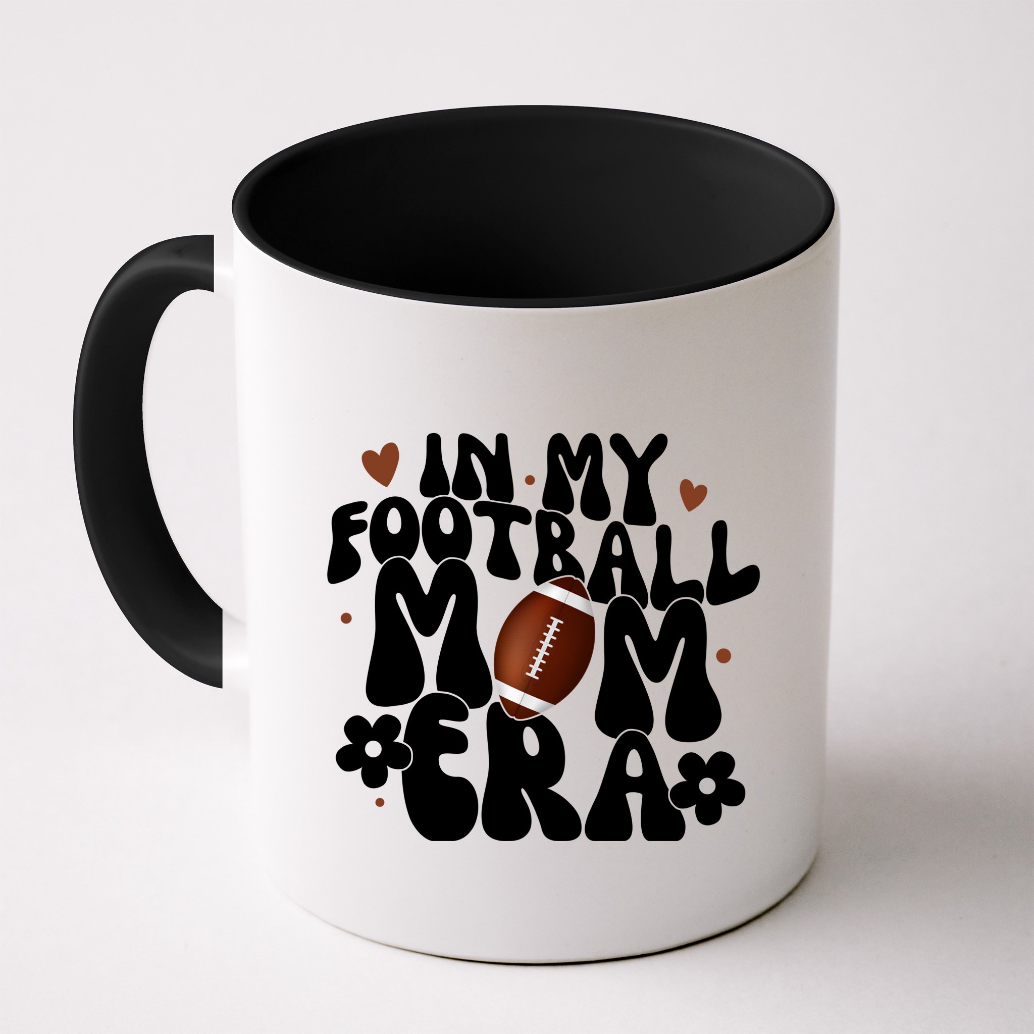In My Football Mom Era Hearts Mug