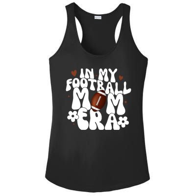 In My Football Mom Era Hearts Ladies PosiCharge Competitor Racerback Tank