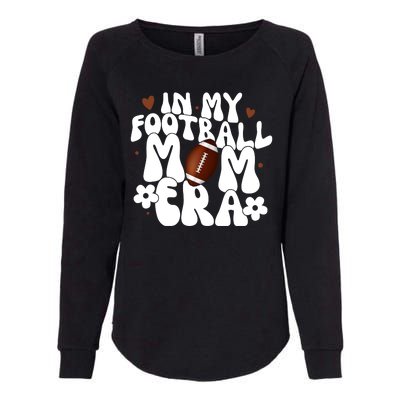 In My Football Mom Era Hearts Womens California Wash Sweatshirt