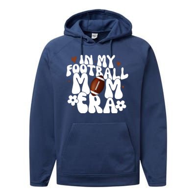 In My Football Mom Era Hearts Performance Fleece Hoodie