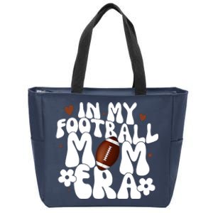 In My Football Mom Era Hearts Zip Tote Bag