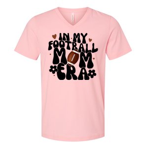 In My Football Mom Era Hearts V-Neck T-Shirt