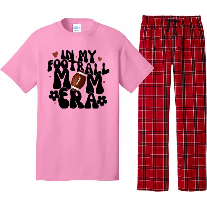 In My Football Mom Era Hearts Pajama Set