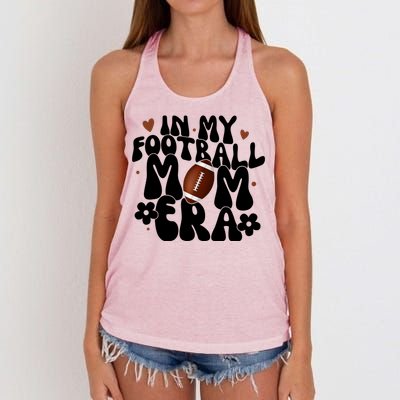 In My Football Mom Era Hearts Women's Knotted Racerback Tank