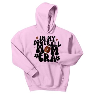 In My Football Mom Era Hearts Kids Hoodie