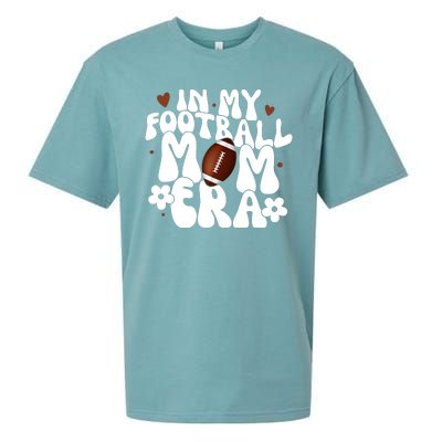 In My Football Mom Era Hearts Sueded Cloud Jersey T-Shirt