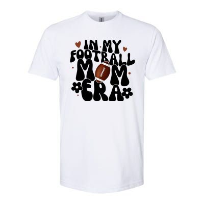 In My Football Mom Era Hearts Softstyle® CVC T-Shirt