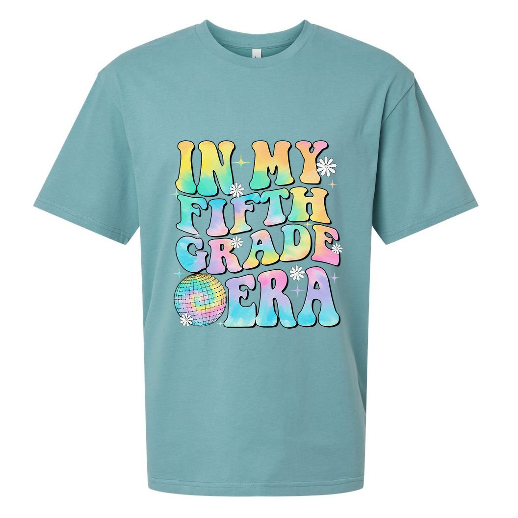 In My Fifth Grade Era 5th Grade Girl Teacher Back To School Gift Sueded Cloud Jersey T-Shirt