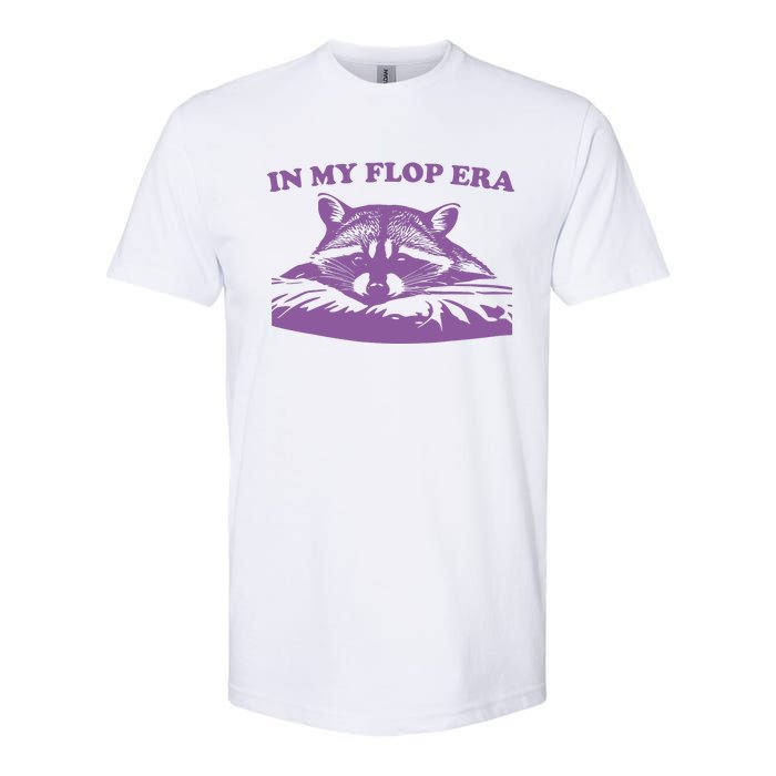 In My Flop Era Raccoon Softstyle® CVC T-Shirt