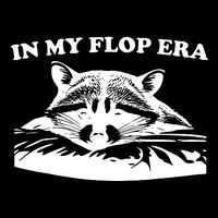 In My Flop Era Raccoon Drawstring Bag