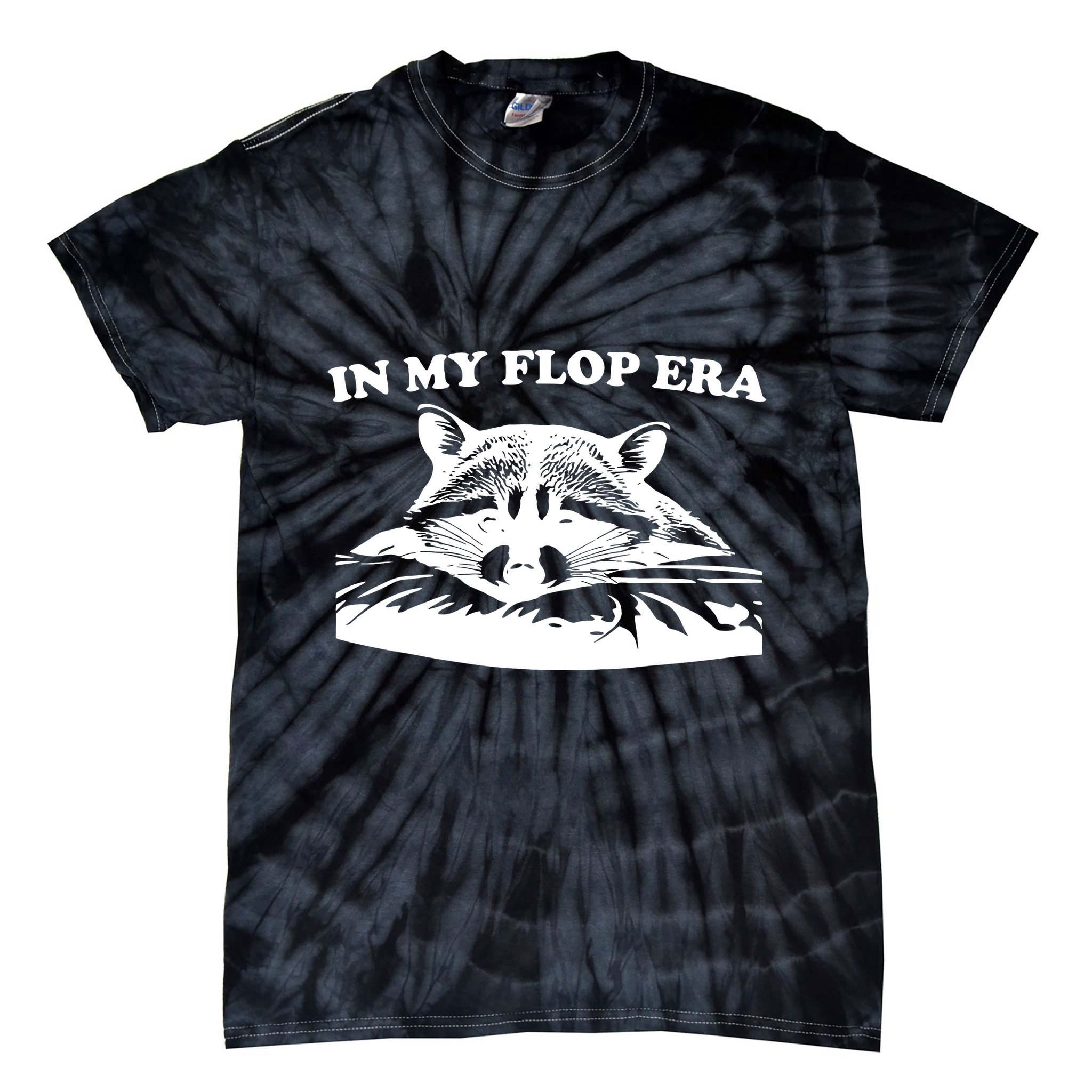 In My Flop Era Raccoon Tie-Dye T-Shirt