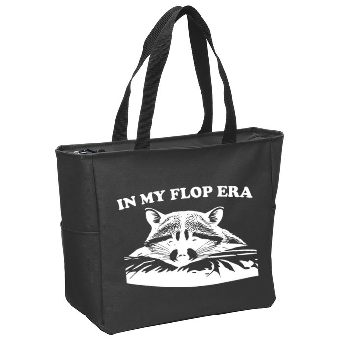In My Flop Era Raccoon Zip Tote Bag