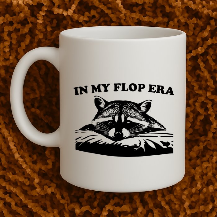 In My Flop Era Raccoon Mug