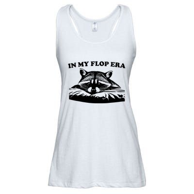 In My Flop Era Raccoon Ladies Essential Flowy Tank