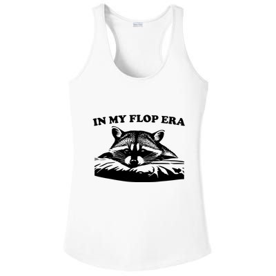 In My Flop Era Raccoon Ladies PosiCharge Competitor Racerback Tank