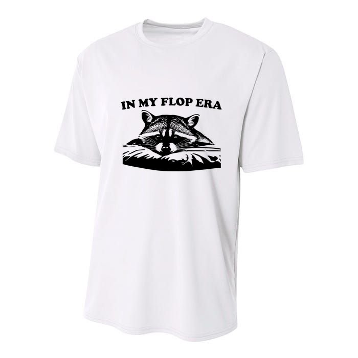 In My Flop Era Raccoon Youth Performance Sprint T-Shirt