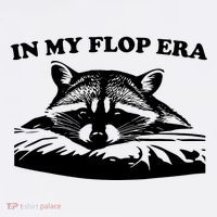 In My Flop Era Raccoon Cropped Pullover Crew