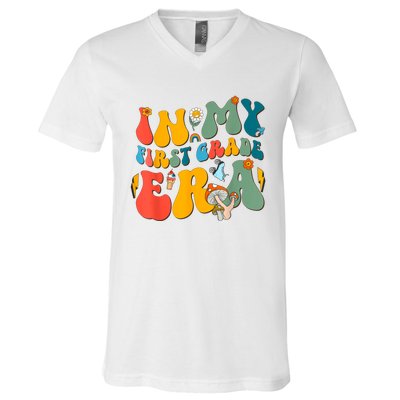 In My First Grade Era Back To School 2024 2025 V-Neck T-Shirt