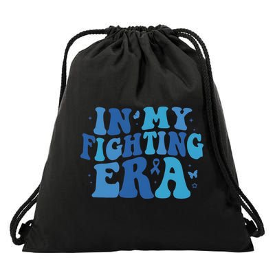 In My Fighting Era Colon Cancer Warrior Drawstring Bag