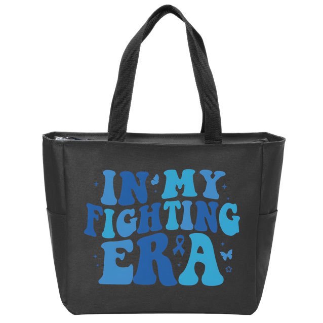 In My Fighting Era Colon Cancer Warrior Zip Tote Bag