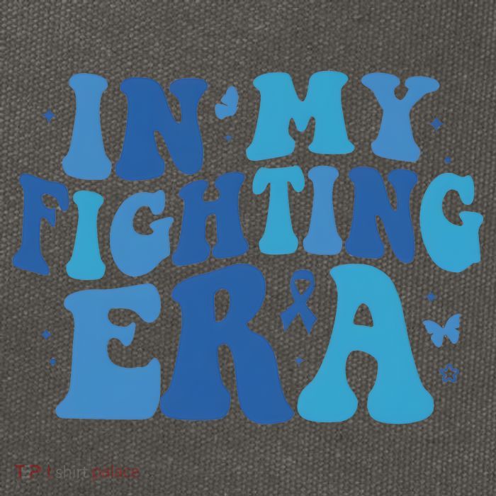 In My Fighting Era Colon Cancer Warrior Cotton Canvas Backpack