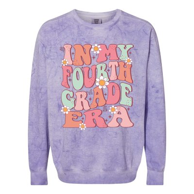 In My Fourth Grade Era Girl Back To School 4th Grade Era Colorblast Crewneck Sweatshirt