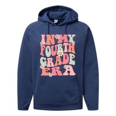 In My Fourth Grade Era Girl Back To School 4th Grade Era Performance Fleece Hoodie