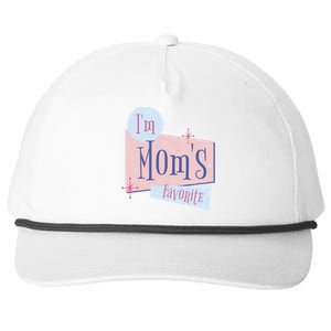 I'm Mom's Favorite Retro Snapback Five-Panel Rope Hat